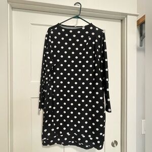 Polka Dot Black and White Dress